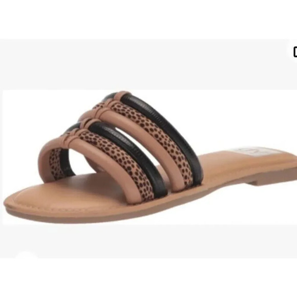 DV Dolce Vita Women's Junyper Flat Slide Sandal CD4 Cheetah Size US 6.5 Shoes - Picture 2 of 9
